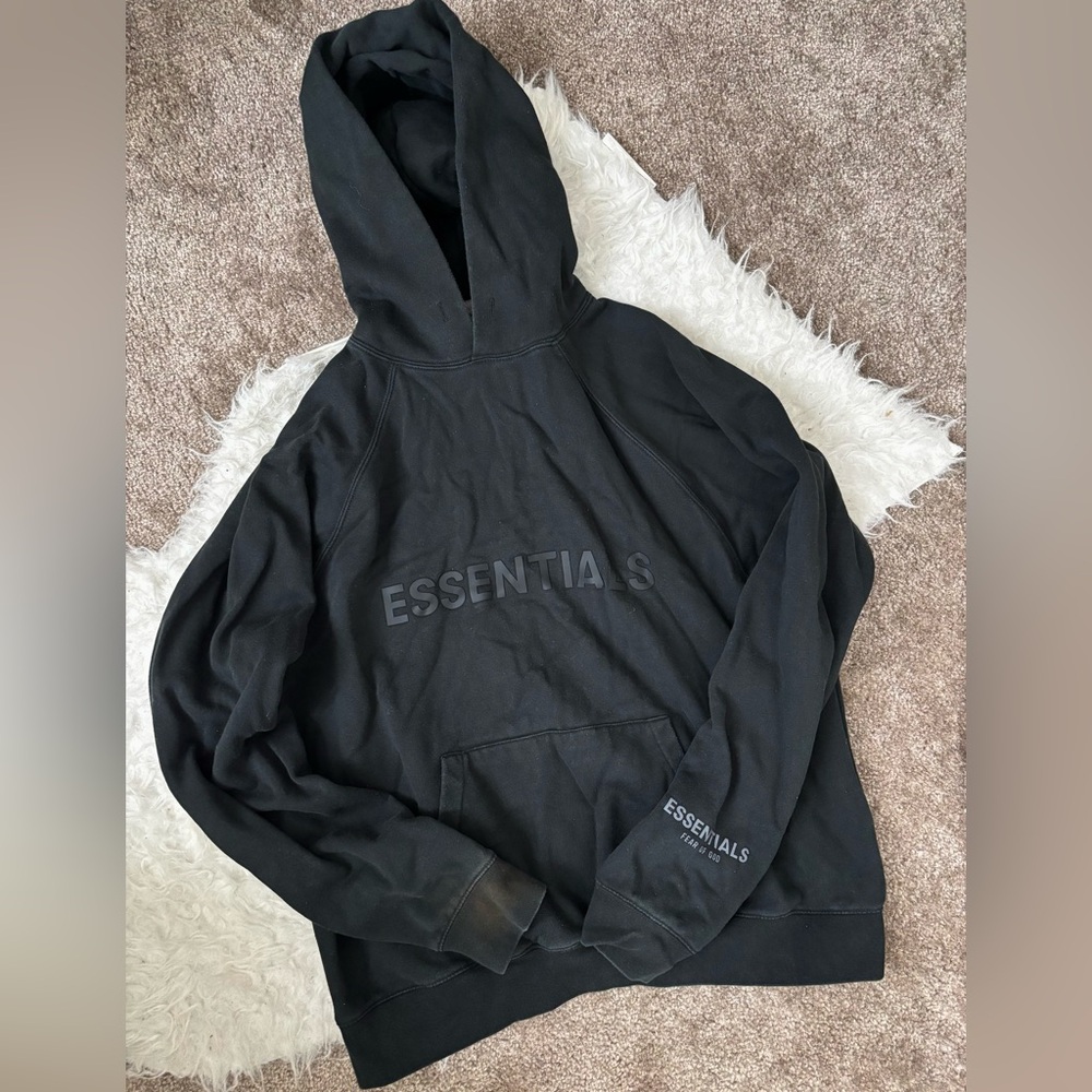 Men’s Black Fear of God Essentials Hoodie